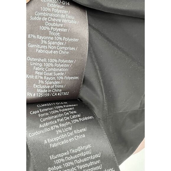 Mackage Vimka Bomber Goat Suede Dusty Pink Jacket Size Small - Picture 8 of 9